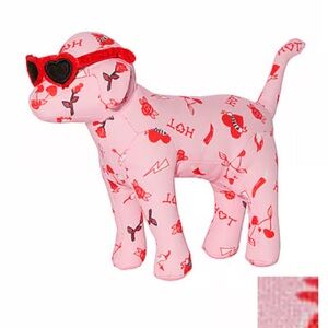 PINK by Victoria’s Secret plush puppy in Valentine’s Day print